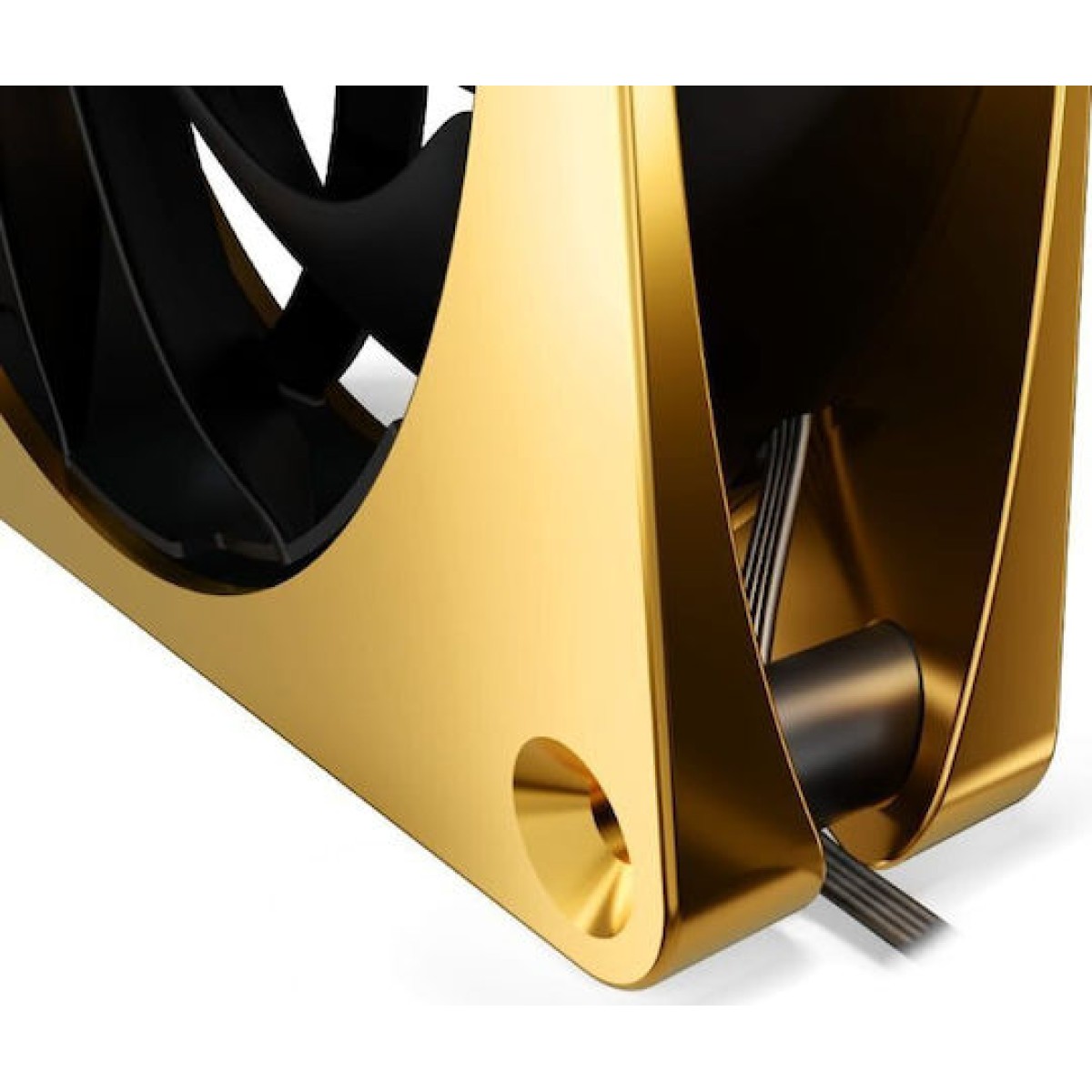 Alphacool Apex Stealth Case Fan 120mm με Σύνδεση 4-Pin PWM Χρυσό