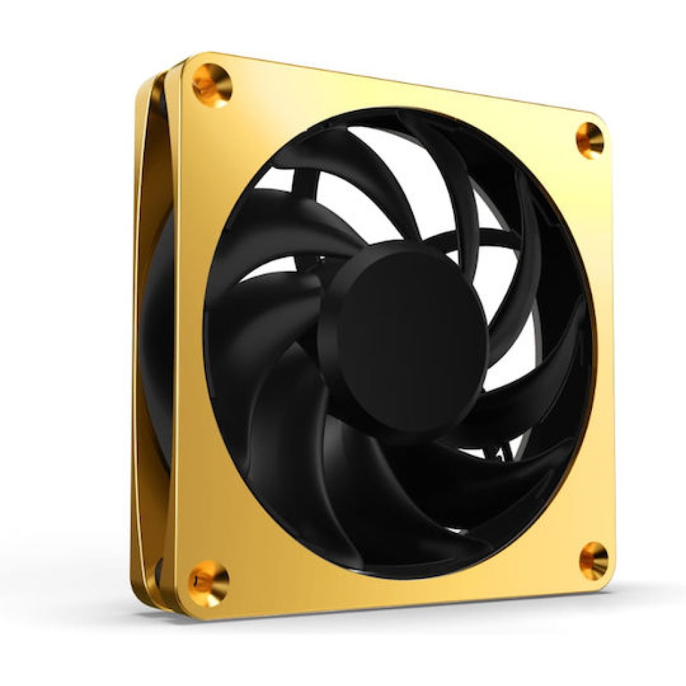 Alphacool Apex Stealth Metal Power Case Fan 120mm με Σύνδεση 4-Pin PWM Χρυσό