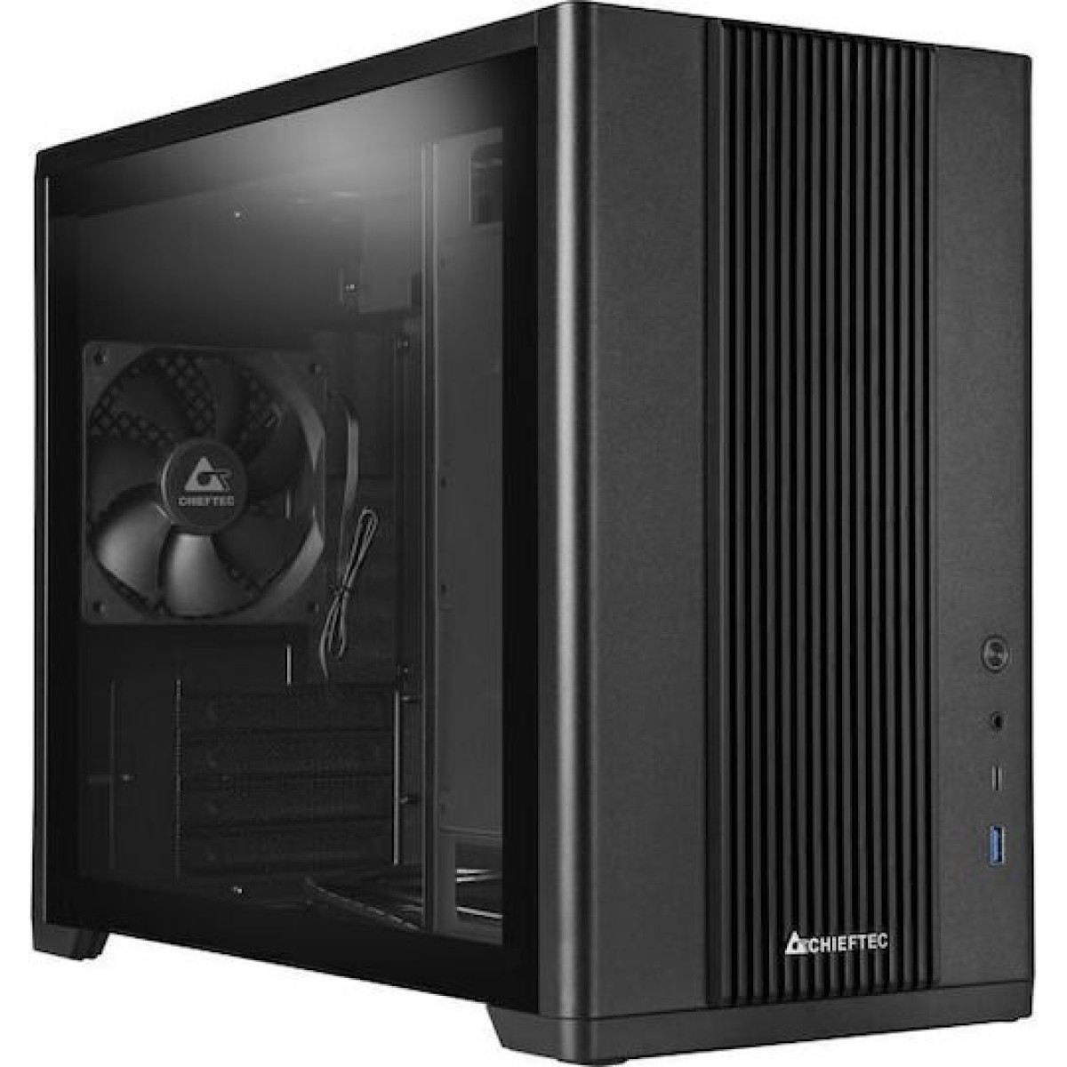 Chieftec BX-10B-M-OP Gaming Mini Tower Κουτί Υπολογιστή με Πλαϊνό Παράθυρο Μαύρο