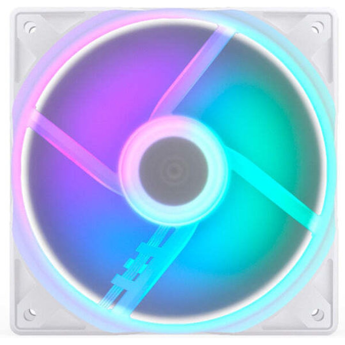 Endorfy Stratus Case Fan 120mm με ARGB Φωτισμό και Σύνδεση 3-Pin / 4-Pin PWM Λευκό
