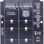 Ngff M.2 Nvme To U.2 2 Ports Adapter Card Dual Ssd To U.2 Sff-8639 Card Adapter