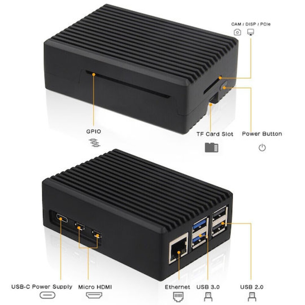 Case Inter-tech Ods-739 Raspberry Black