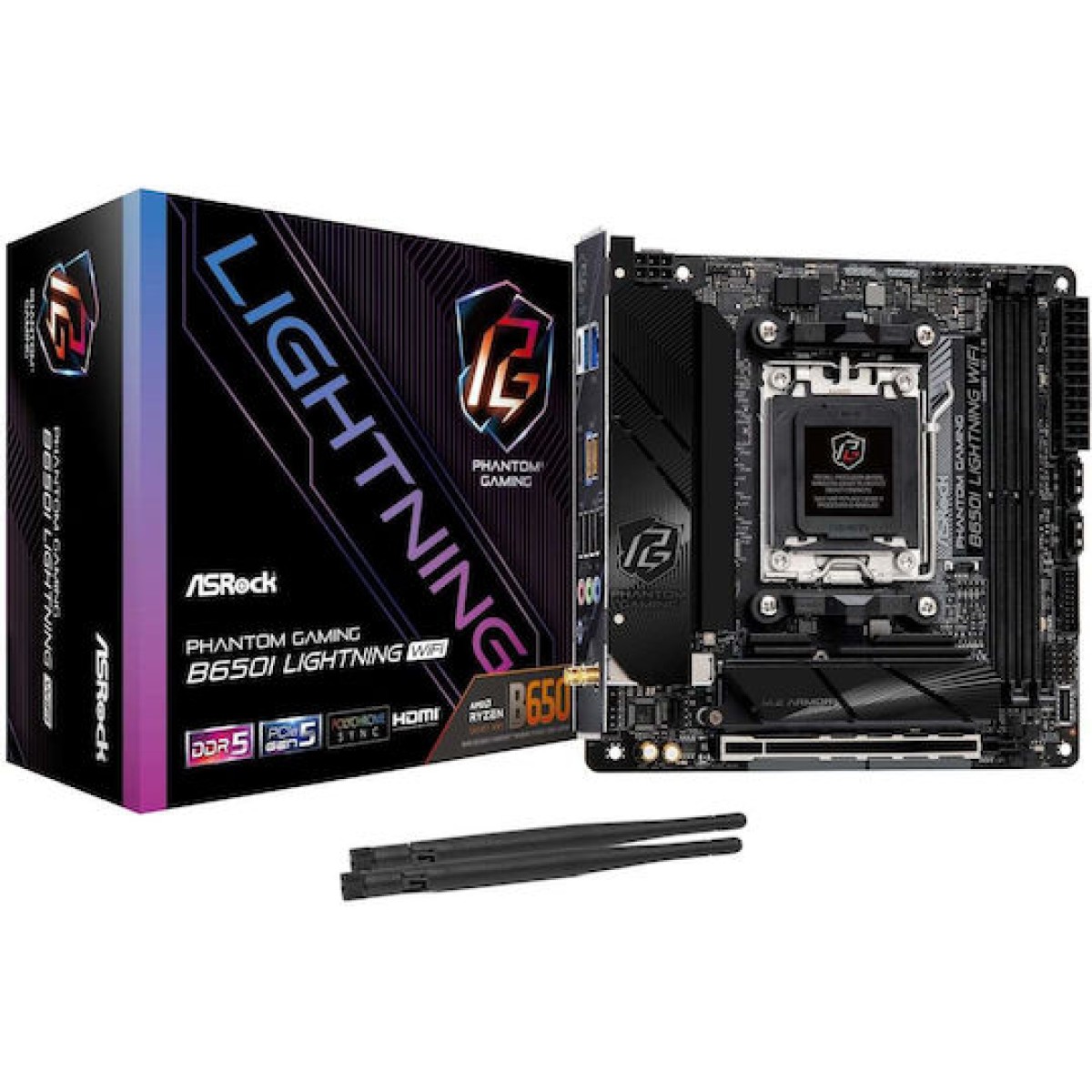 ASRock B650I Lightning WiFi Motherboard Mini ITX με AMD AM5 Socket 90-MXBMP0-A0UAYZ
