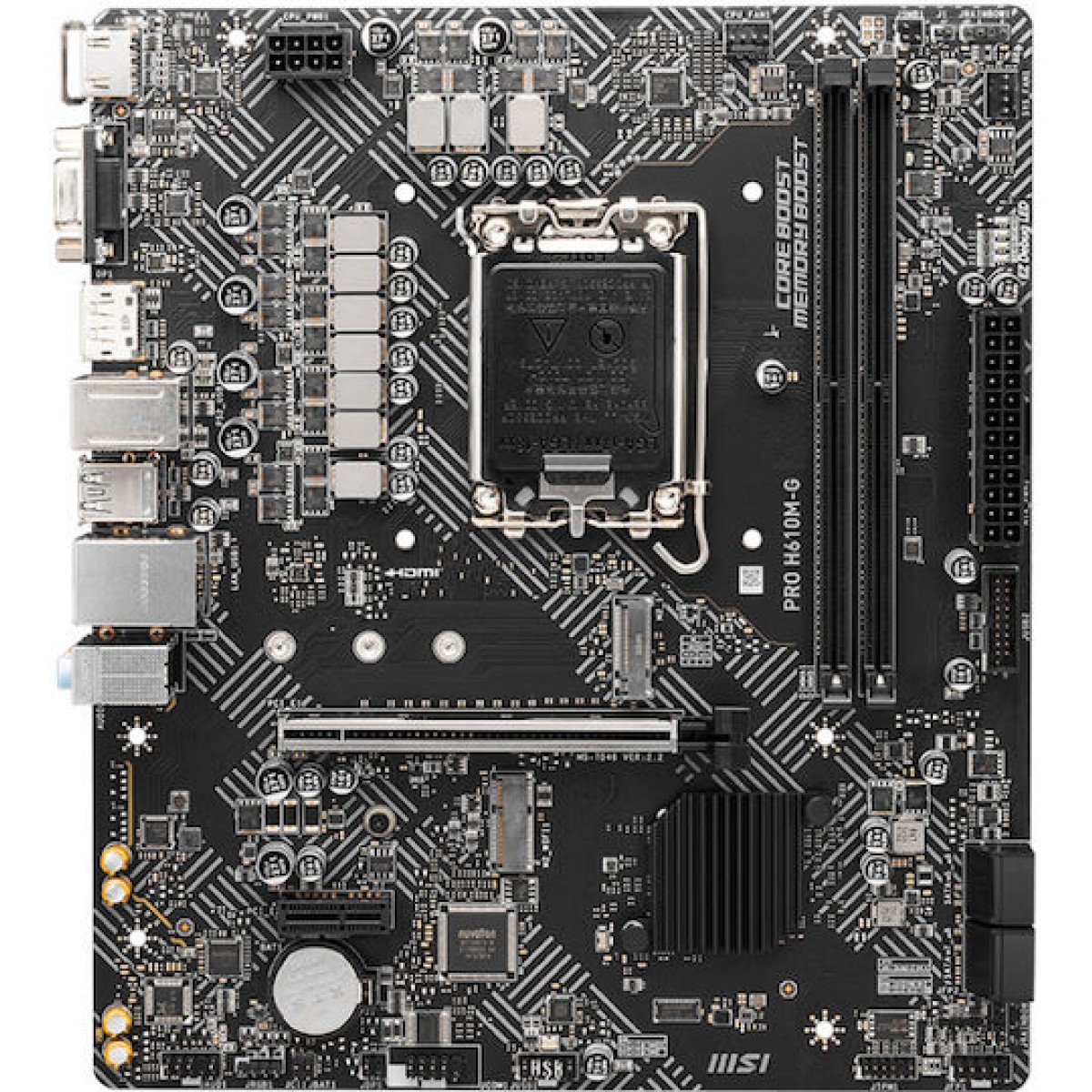 MSI Pro H610M-G Motherboard Micro ATX με Intel 1700 Socket 7D46-075R