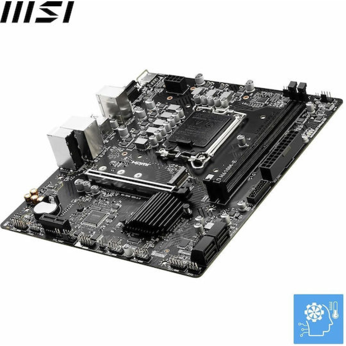 MSI PRO H610M-E Motherboard Micro ATX με Intel 1700 Socket 7D48-019R