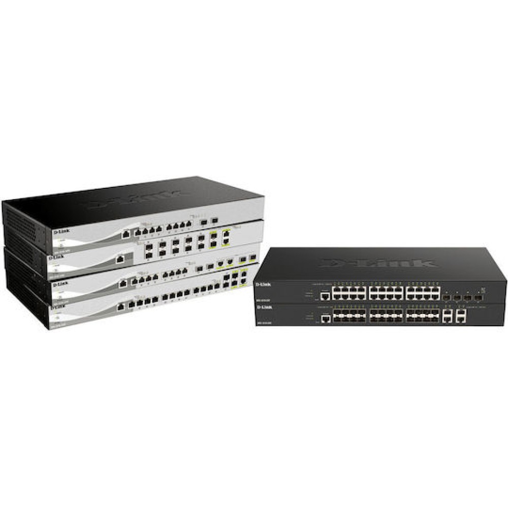 D-Link DXS-1210-16TC/E Managed L2 Switch με 12 Θύρες Gigabit (1Gbps) Ethernet και 4 SFP Θύρες