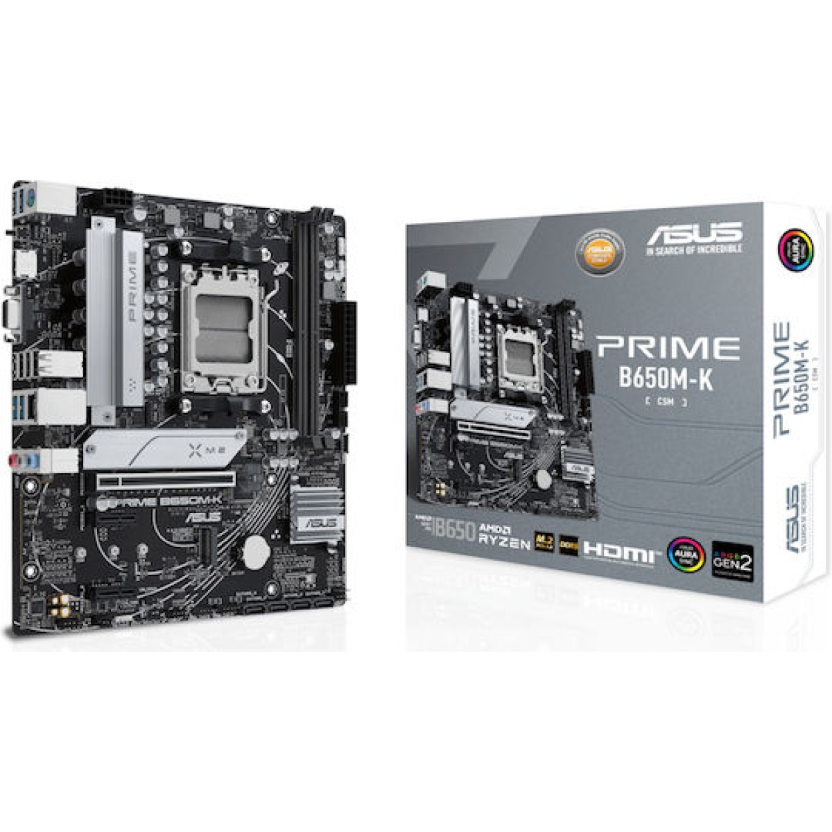 Asus Prime B650M-K Motherboard Micro ATX με AMD AM5 Socket