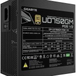 Gigabyte UD750GM PG5 rev. 2.0 750W Μαύρο Τροφοδοτικό Υπολογιστή Full Modular 80 Plus Gold