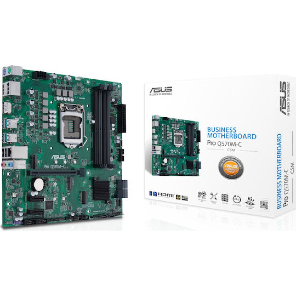 Asus Pro Q570M-C/CSM Motherboard Micro ATX με Intel 1200 Socket