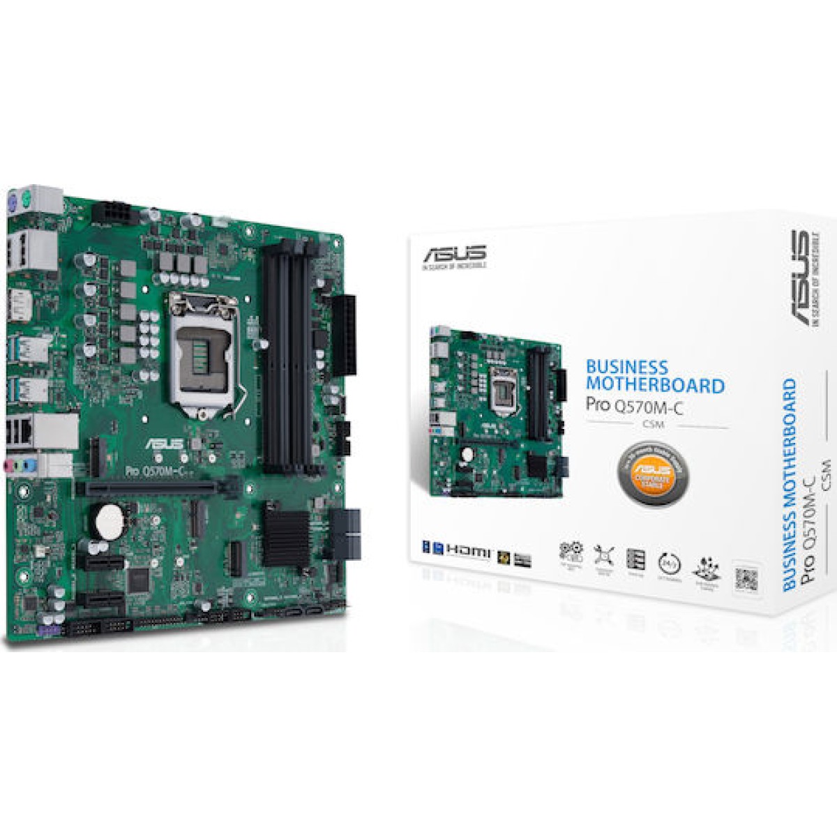 Asus Pro Q570M-C/CSM Motherboard Micro ATX με Intel 1200 Socket