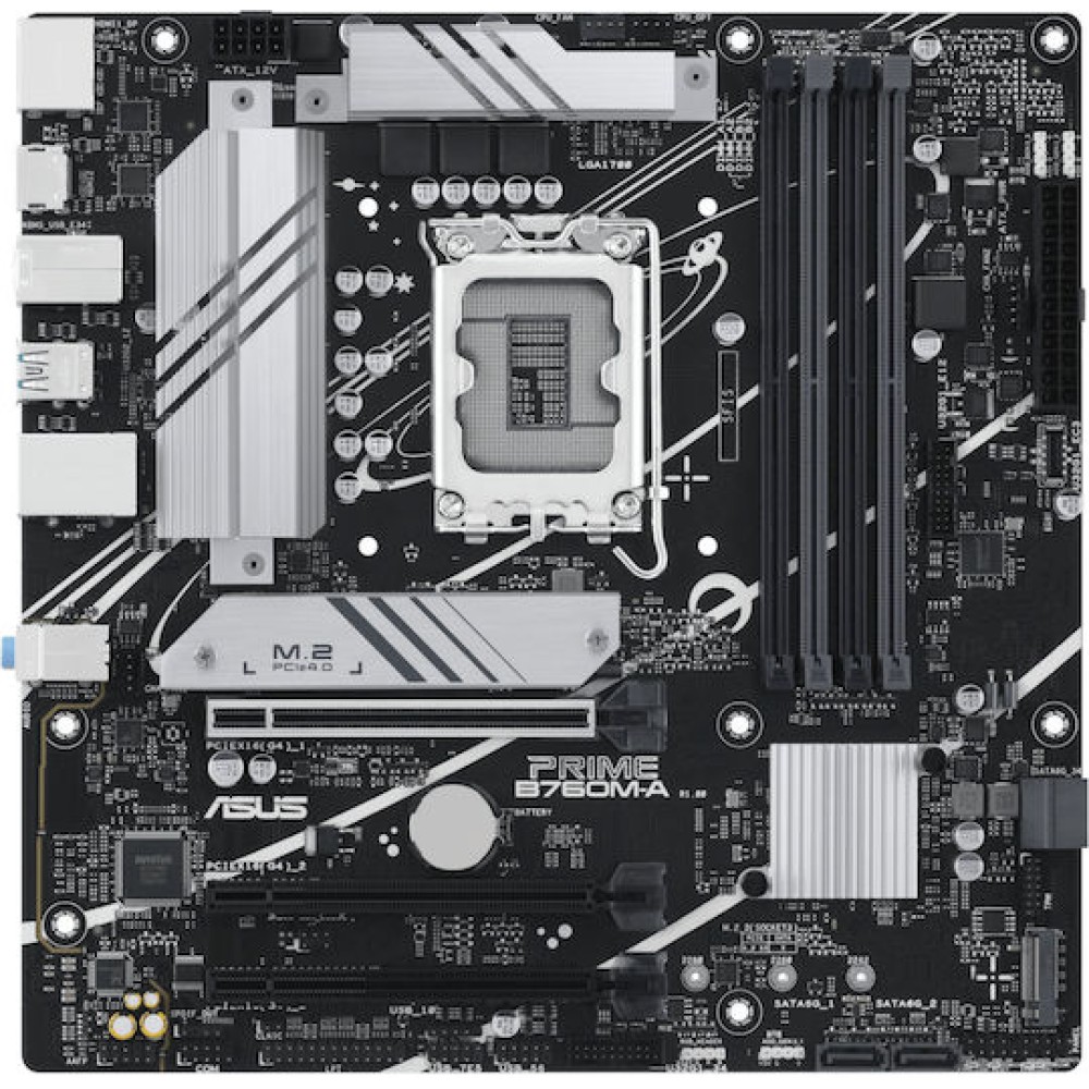 Asus Prime B760M-A-CSM Motherboard Micro ATX με Intel 1700 Socket