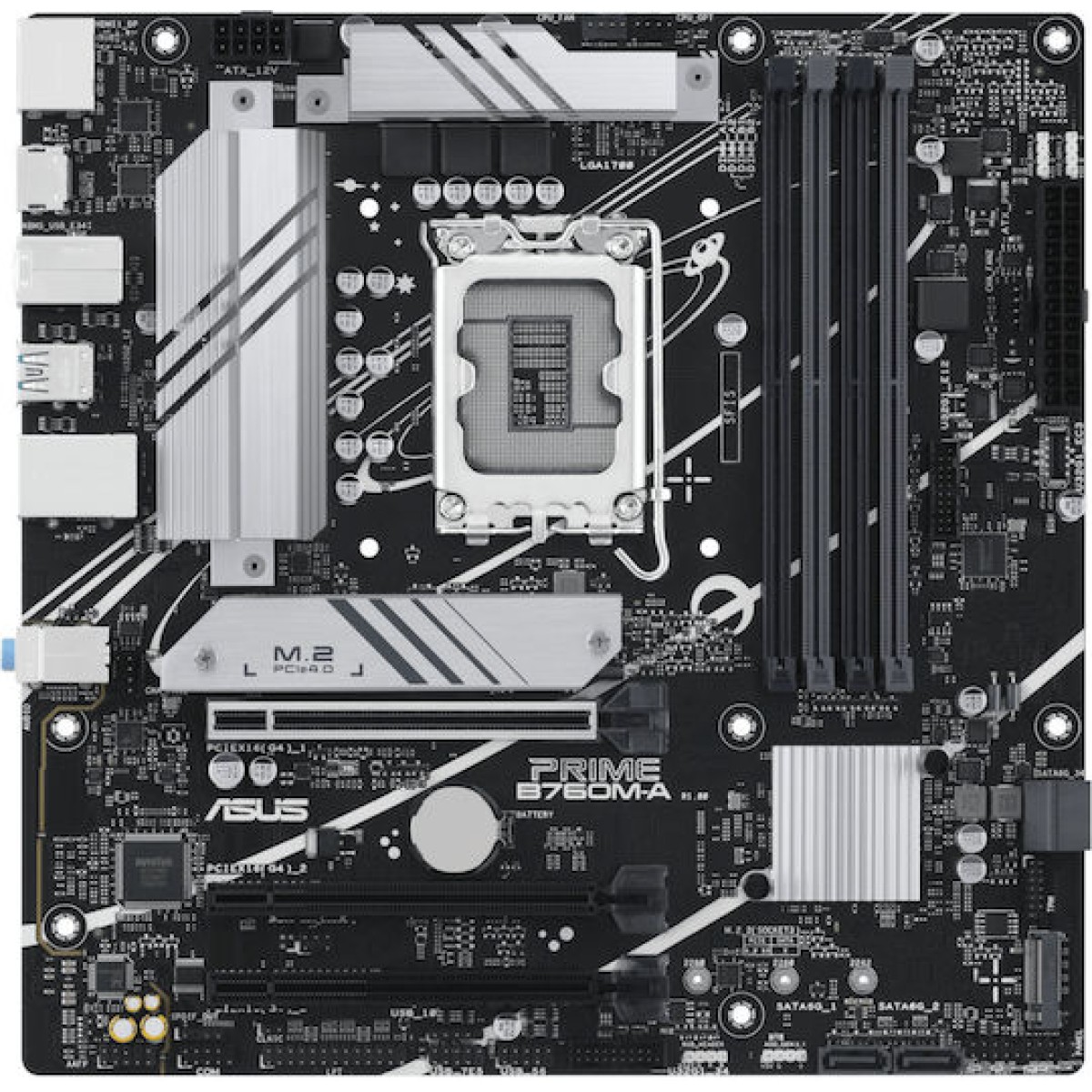 Asus Prime B760M-A-CSM Motherboard Micro ATX με Intel 1700 Socket
