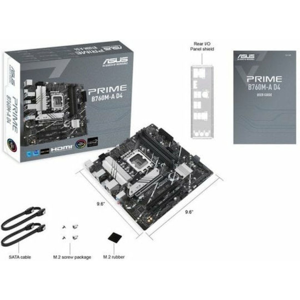 Asus Prime B760M-A-D4-CSM Motherboard Micro ATX με Intel 1700 Socket