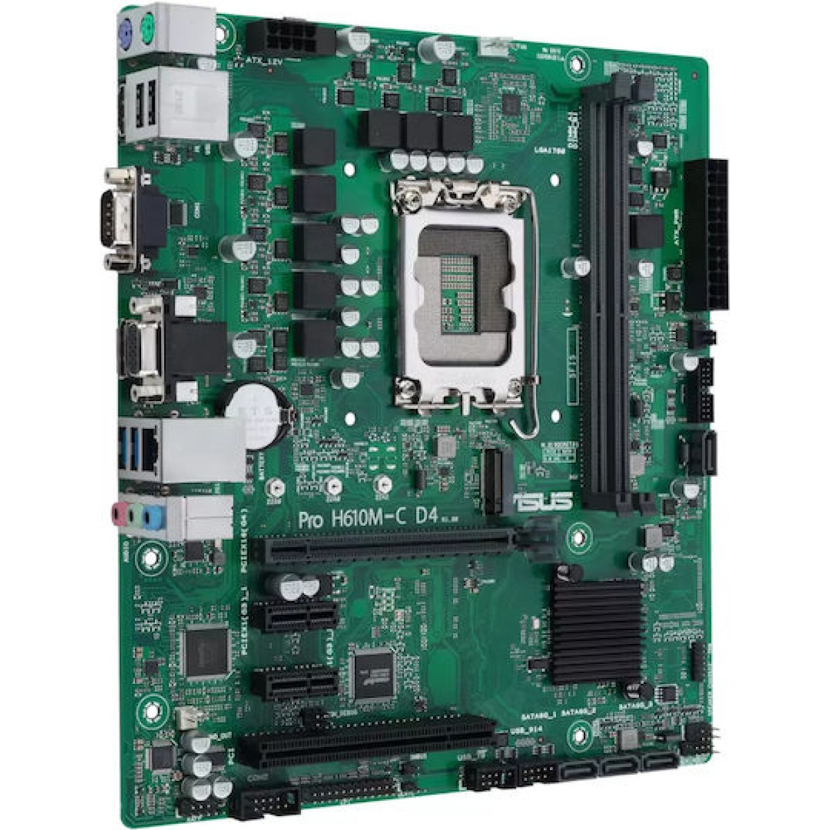 Asus Pro H610M-C D4-CSM Motherboard Micro ATX με Intel 1700 Socket 90MB1A30-M0EAYC