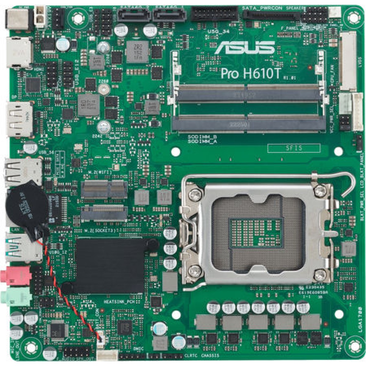 Asus Pro H610T-CSM Motherboard Mini ITX με Intel 1700 Socket
