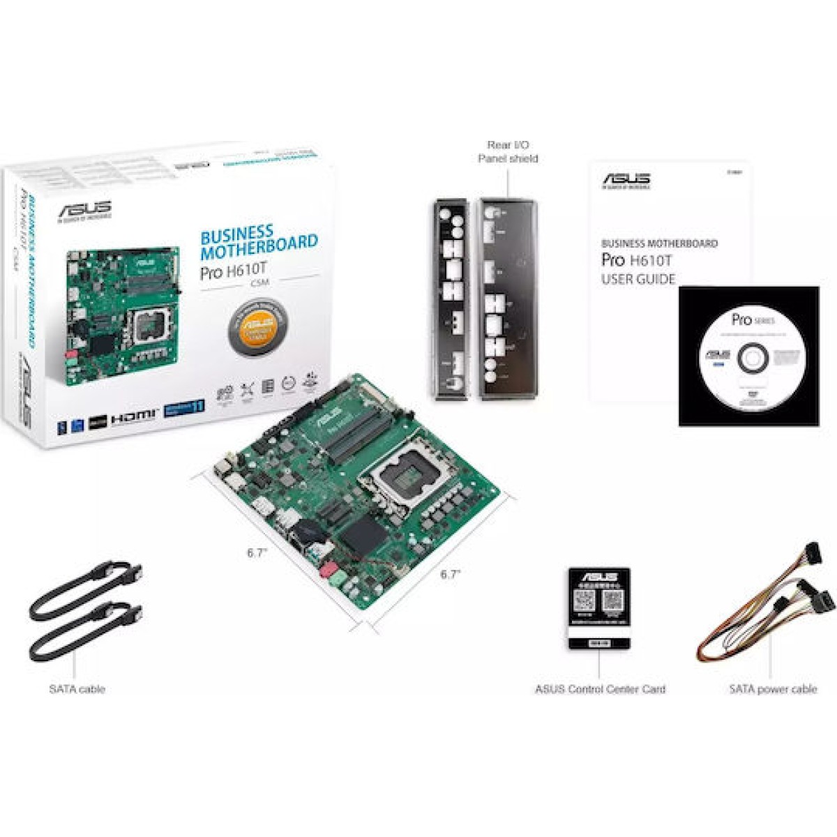 Asus Pro H610T-CSM Motherboard Mini ITX με Intel 1700 Socket