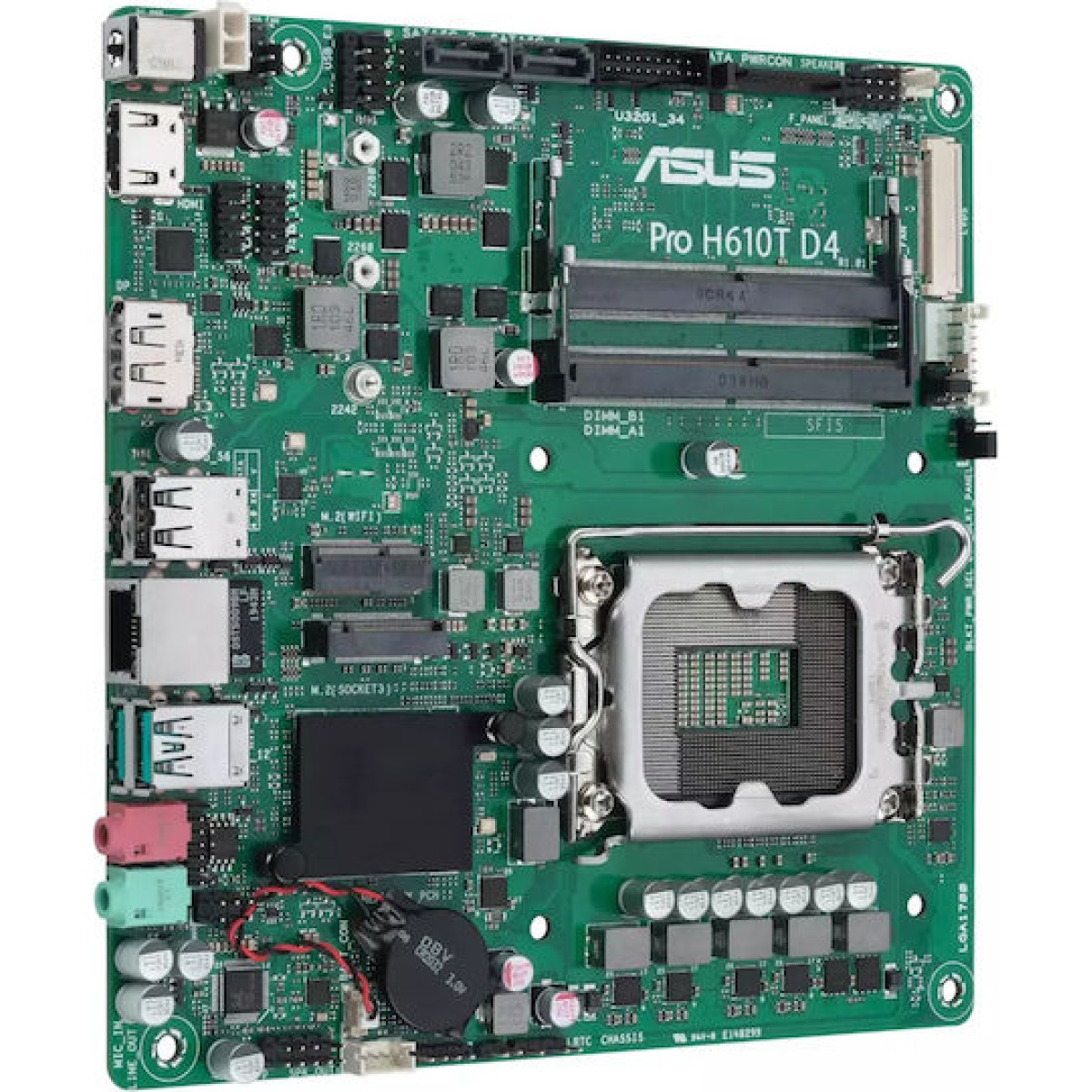 Asus Pro H610t D4 Csm Motherboard Mini ITX με Intel 1700 Socket
