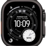 Apple Watch Ultra 3 Titanium 49mm Αδιάβροχο με eSIM και Παλμογράφο (Black Titanium Case with Black Titanium Milanese Loop - Medium)