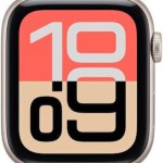 Apple Watch SE 3 Aluminium 40mm Αδιάβροχο με Παλμογράφο (Starlight Aluminium Case with Starlight Sport Band - S/M)