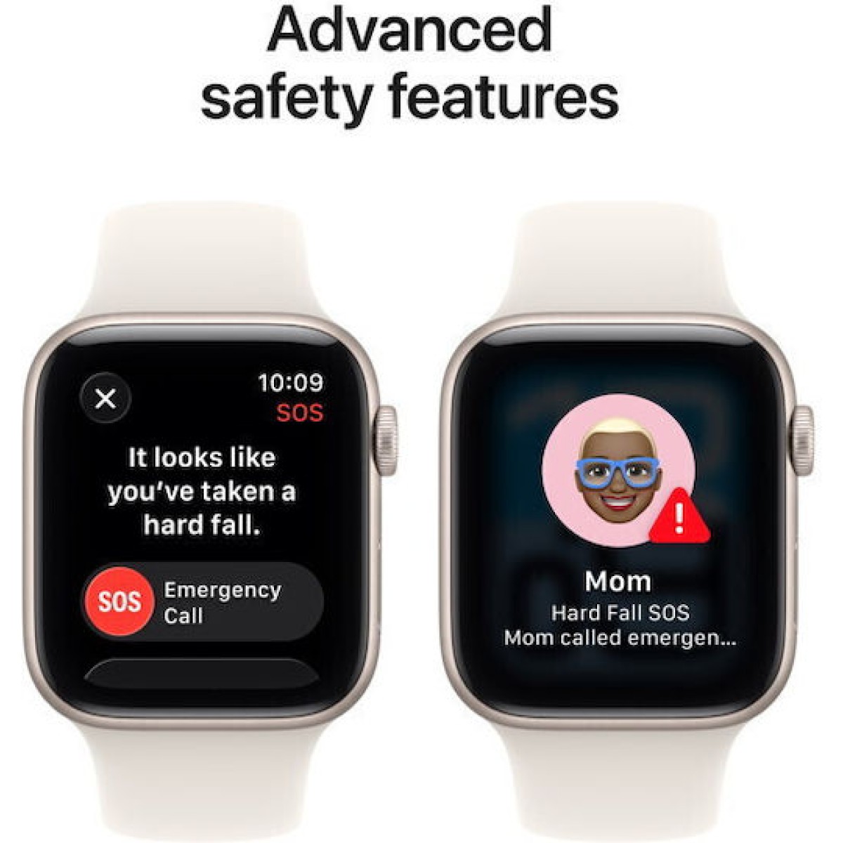 Apple Watch SE 3 Aluminium 40mm Αδιάβροχο με Παλμογράφο (Starlight Aluminium Case with Starlight Sport Band - S/M)