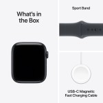 Apple Watch SE 3 Aluminium 40mm Αδιάβροχο με Παλμογράφο (Midnight Aluminium Case with Midnight Sport Band - S/M)