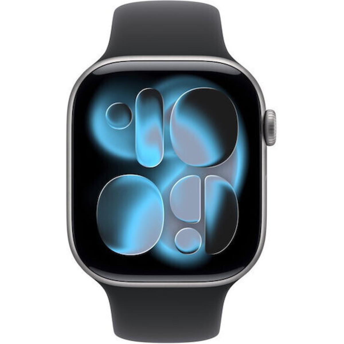 Apple Watch Series 11 Aluminium 46mm Αδιάβροχο με Παλμογράφο (Grey Aluminium Case with Black Sport Band - S/M)