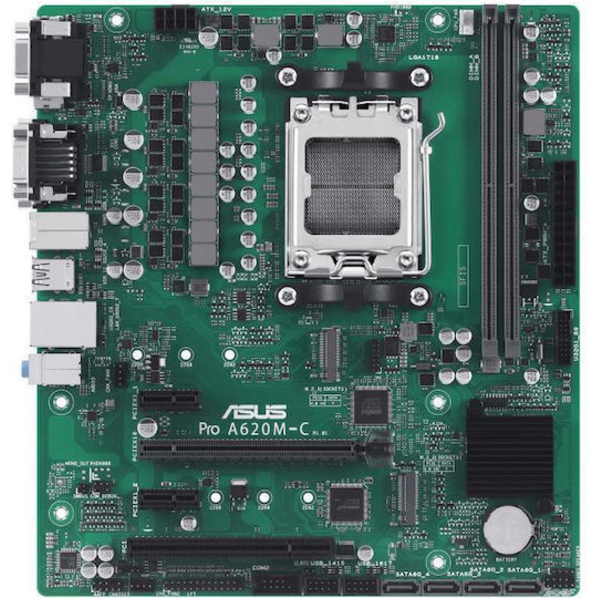 Asus Pro A620M-C-CSM Motherboard Micro ATX με AMD AM5 Socket 90MB1F80-M0EAYC