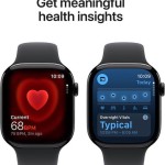 Apple Watch Series 11 Aluminium 46mm Αδιάβροχο με Παλμογράφο (Jet Black Aluminium Case with Black Sport Band - M/L)