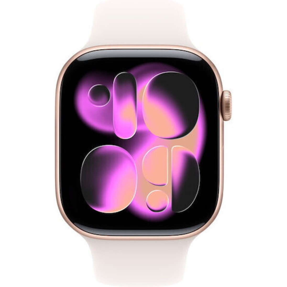 Apple Watch Series 11 Cellular Aluminium 42mm Αδιάβροχο με eSIM και Παλμογράφο (Rose Gold Aluminium Case with Light Blush Sport Band - S/M)