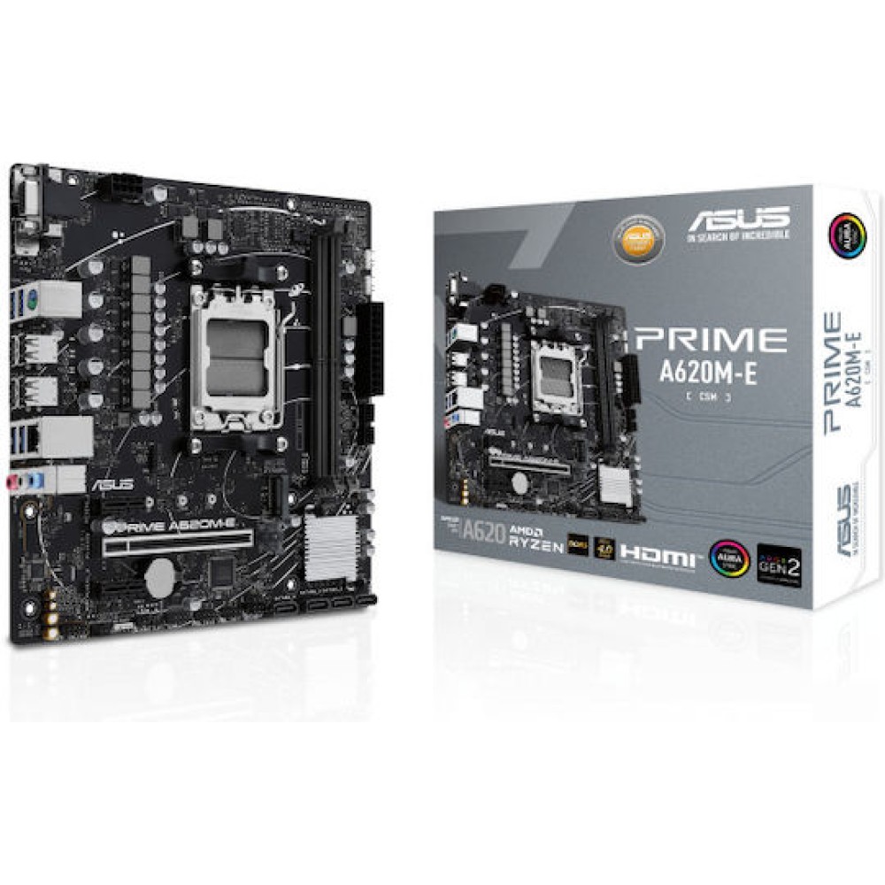 Asus Prime A620M-E-CSM Motherboard Micro ATX με AMD AM5 Socket