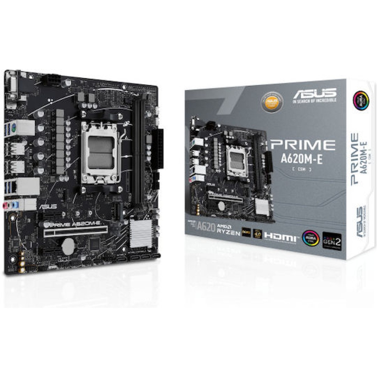 Asus Prime A620M-E-CSM Motherboard Micro ATX με AMD AM5 Socket