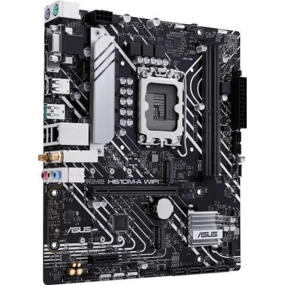 Asus PRIME H610M-A WIFI Motherboard Micro ATX με Intel 1700 Socket 90MB1G00-M0EAY0