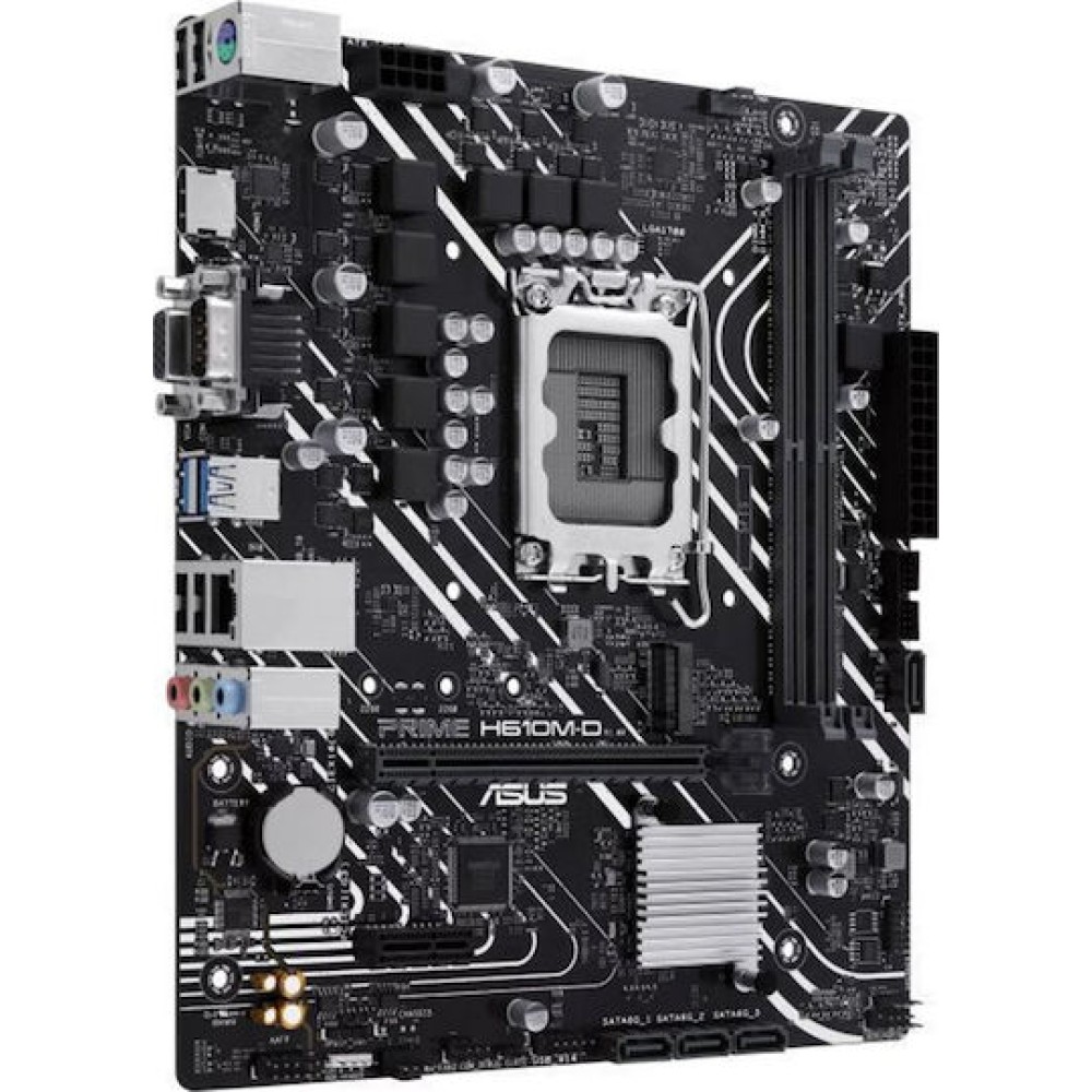 Asus Prime H610M-D Motherboard Micro ATX με Intel 1700 Socket 90MB1G80-M0EAY0