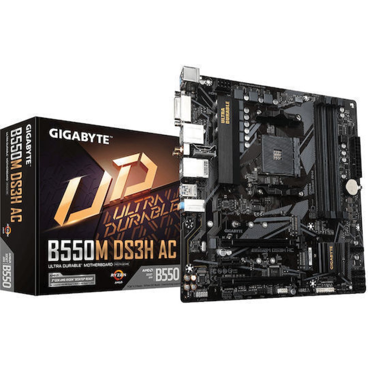 Gigabyte B550M DS3H AC R2 Wi-Fi Motherboard Micro ATX με AMD AM4 Socket