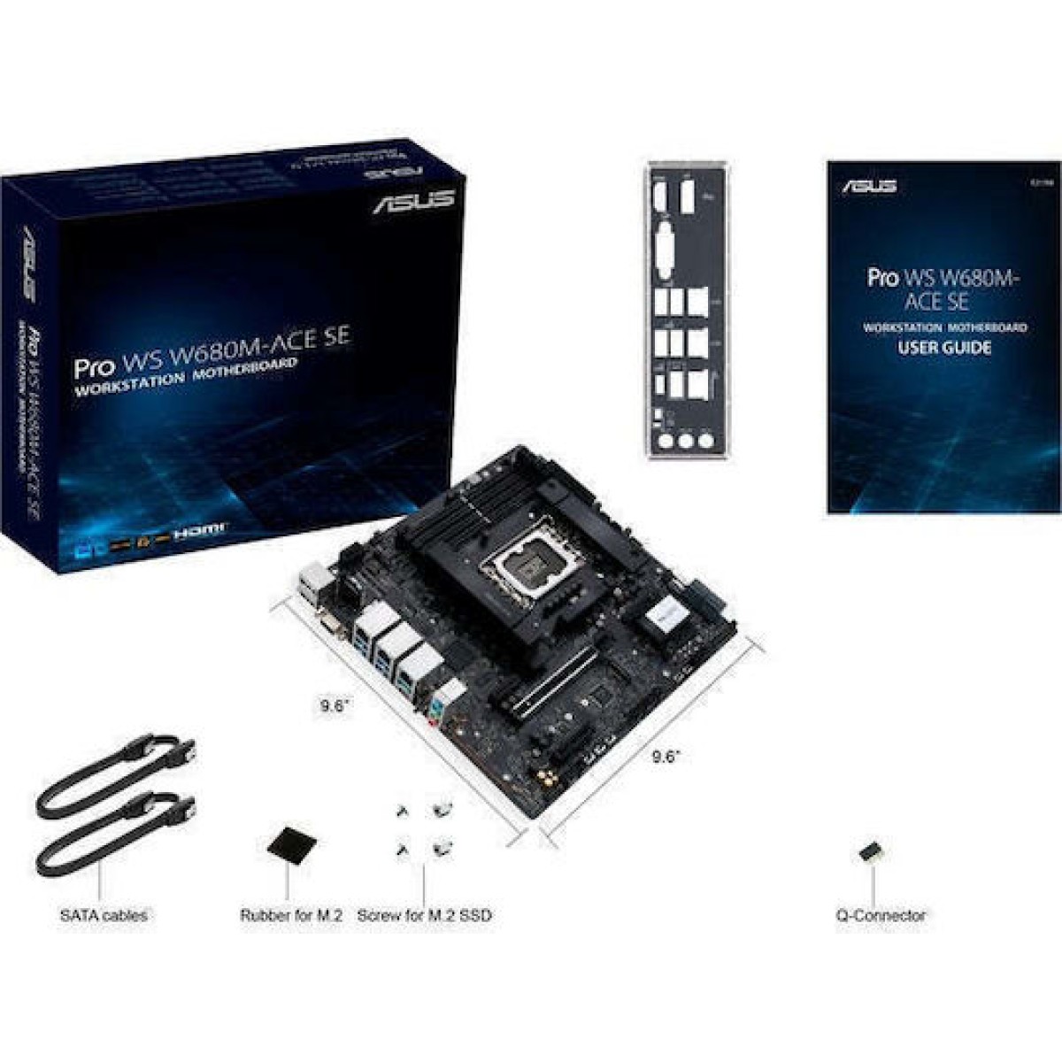 Asus Pro WS W680M-ACE SE Motherboard Micro ATX με Intel 1700 Socket