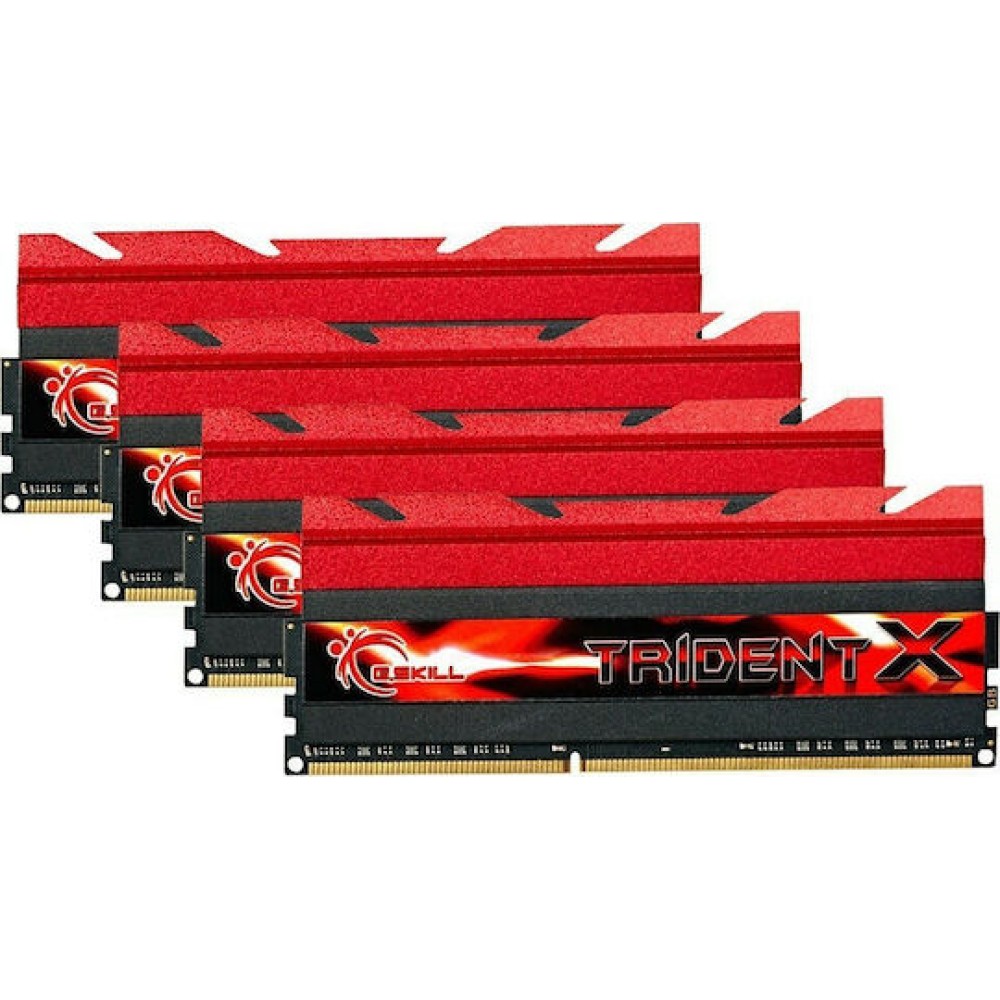 G.Skill TridentX DDR3 32GB RAM με 4x8GB Modules και Ταχύτητα 2400 για Desktop