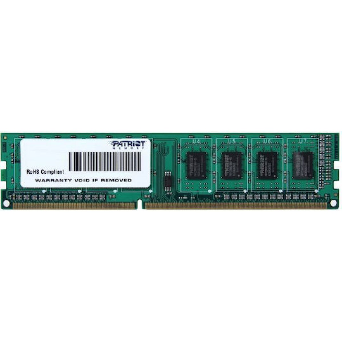 Patriot DDR3 με Module 1x8GB και Ταχύτητα 1600 για Desktop