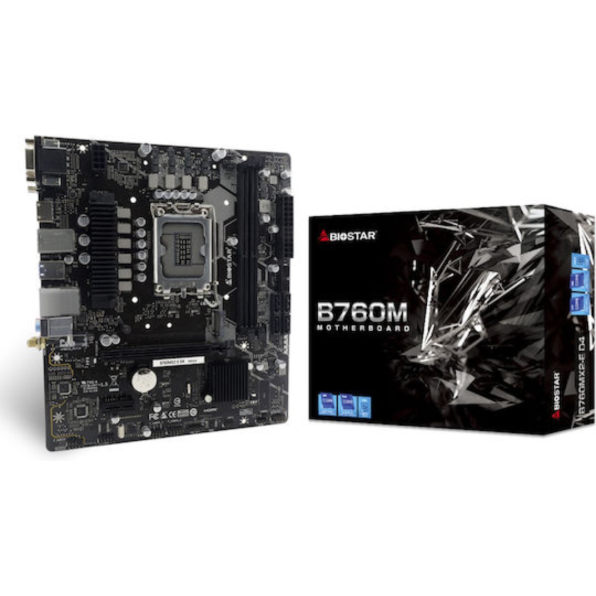Biostar B760MX2-E PRO D4 rev. 6.0 Wi-Fi Motherboard Micro ATX με Intel 1700 Socket