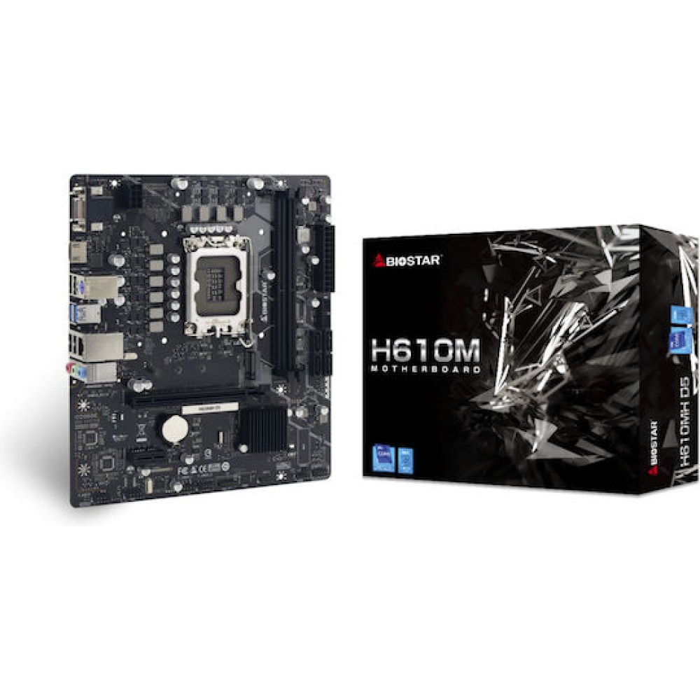 Biostar H610MH D5 Ver. 6.3 Motherboard Micro ATX με Intel 1700 Socket