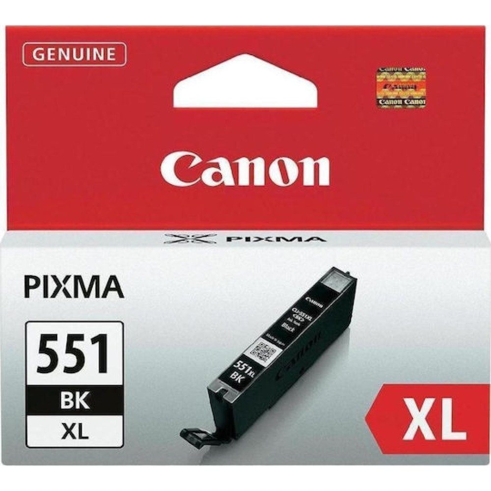 Canon CLI-551XL Γνήσιο Μελάνι Εκτυπωτή InkJet Μαύρο (6443B001)