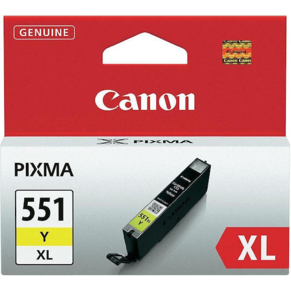 Canon CLI-551XL Γνήσιο Μελάνι Εκτυπωτή InkJet Κίτρινο (6446B001)