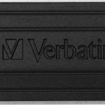 Verbatim PinStripe 64GB USB 2.0 Stick Μαύρο