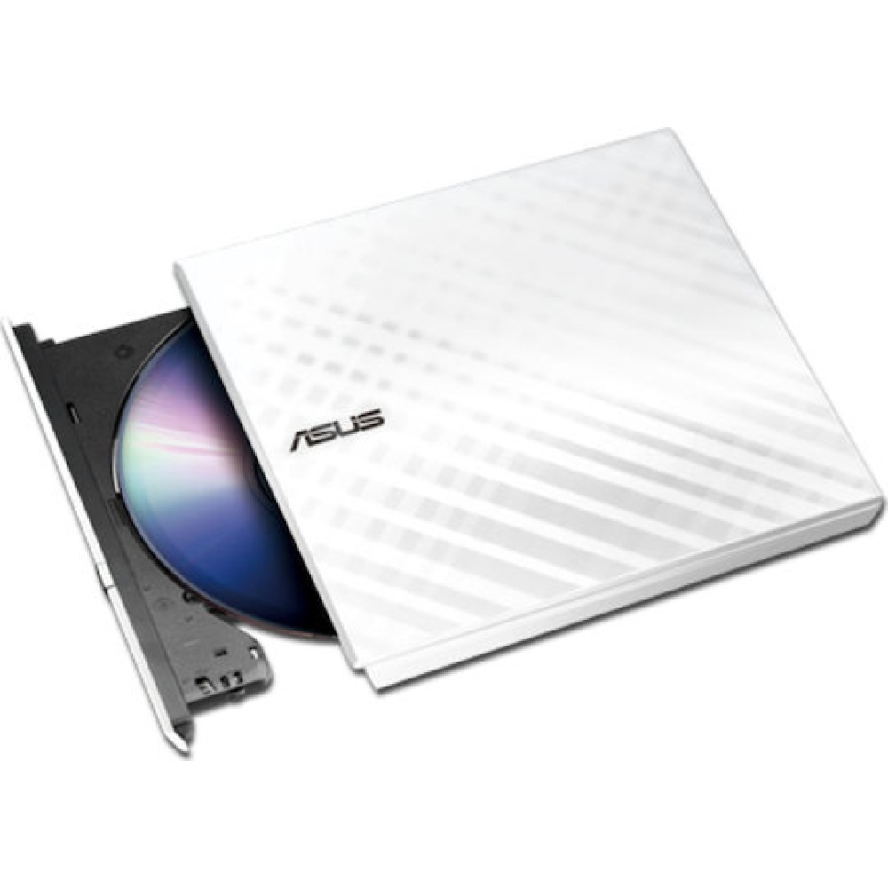 Asus SDRW-08D2S-U Lite Εξωτερικός Οδηγός Εγγραφής/Ανάγνωσης DVD/CD για Laptop / Desktop Λευκό