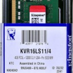 Kingston DDR3 με Module 1x4GB και Ταχύτητα 1600 για Laptop