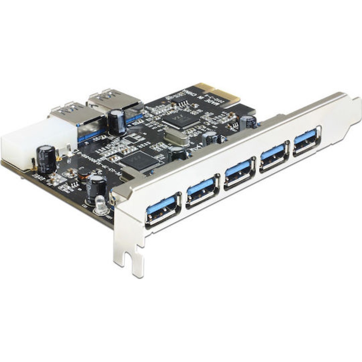 DeLock Κάρτα PCIe σε 5 εξωτερικές και 2 εσωτερικές θύρες USB 3.0