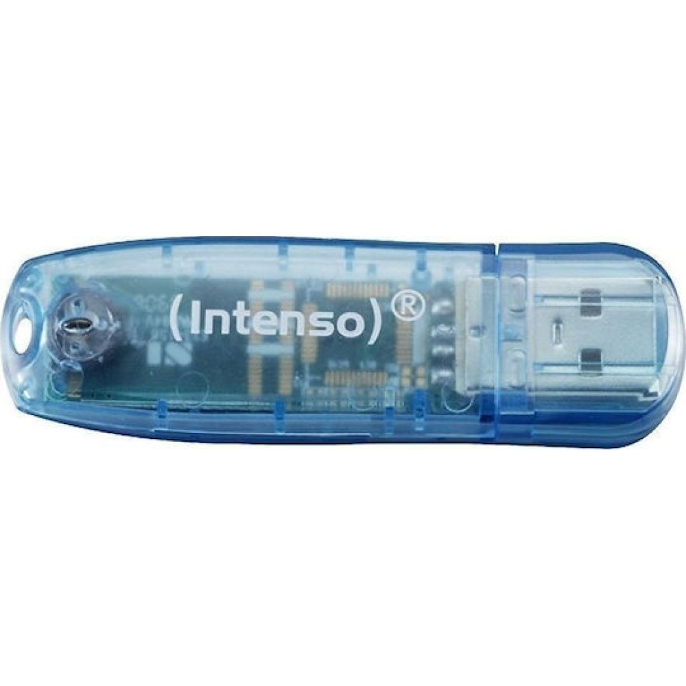 Intenso Rainbow Line 4GB USB 2.0 Stick Μπλε