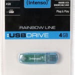 Intenso Rainbow Line 4GB USB 2.0 Stick Μπλε