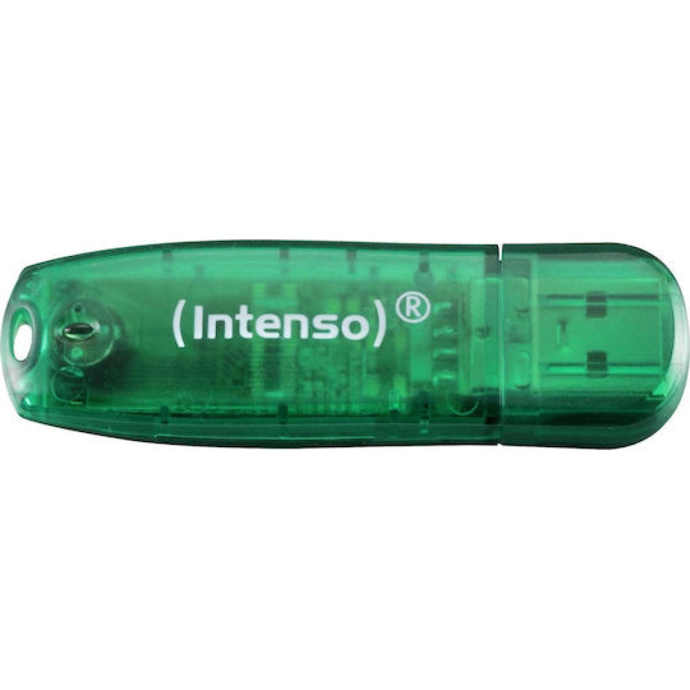 Intenso Rainbow Line 8GB USB 2.0 Stick Πράσινο