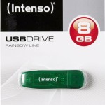 Intenso Rainbow Line 8GB USB 2.0 Stick Πράσινο