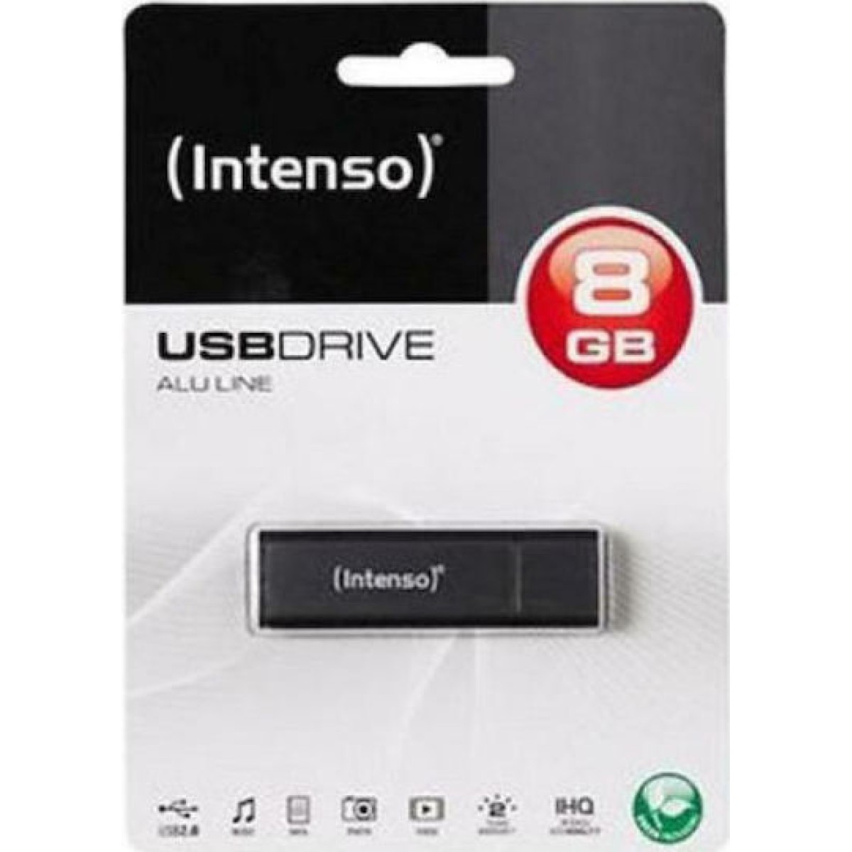 Intenso Alu Line 8GB USB 2.0 Stick Γκρι